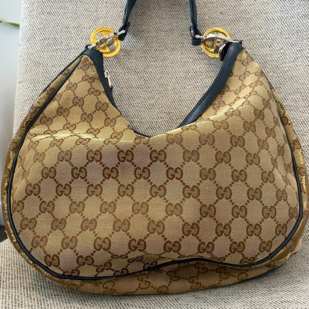 Authentic Gucci Twins Hobo GG Medium
